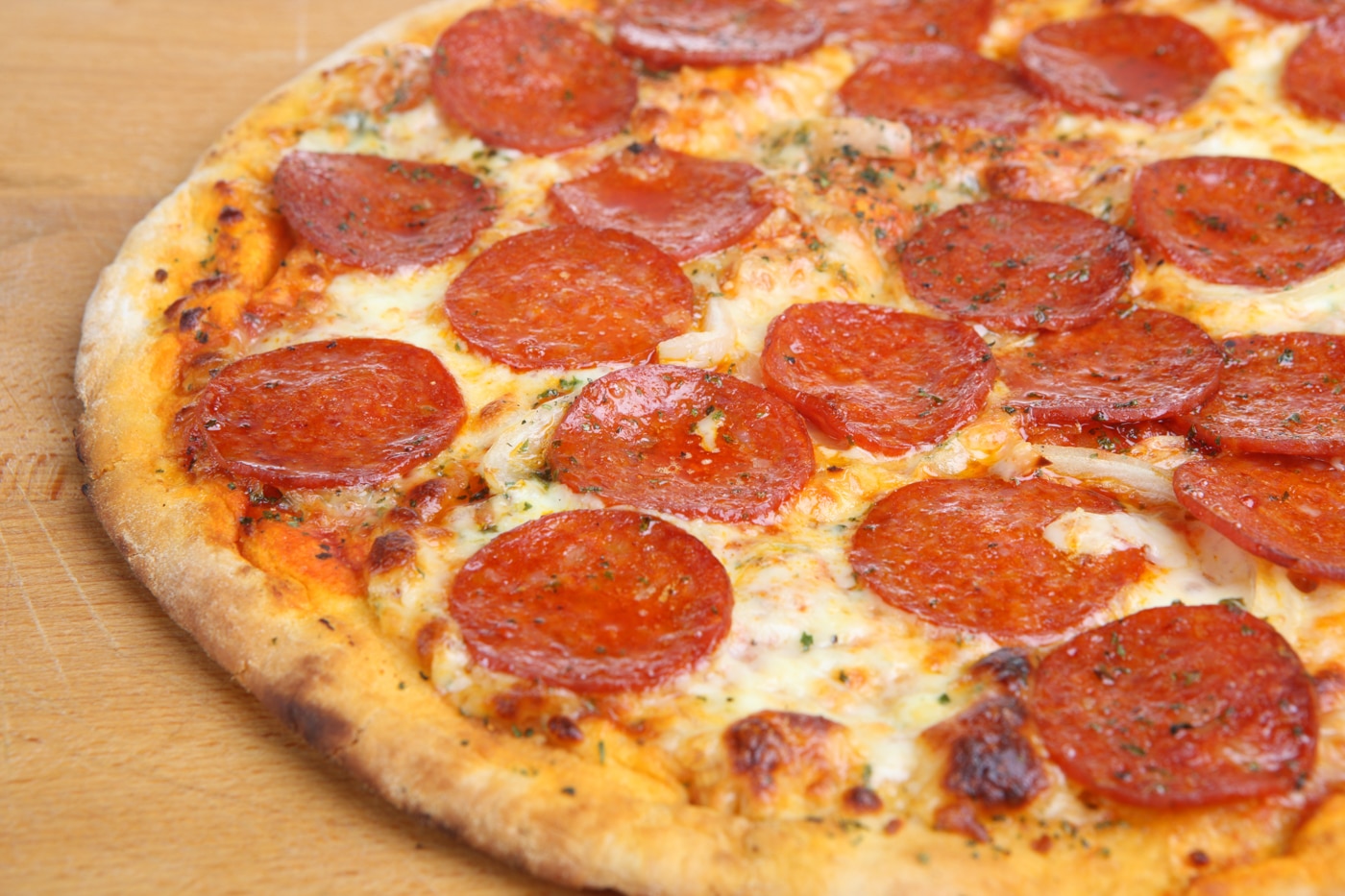 Pepperoni pizza from Godfather's Pizza